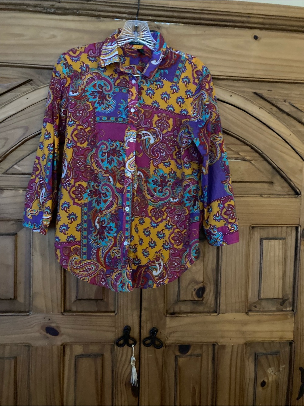 Ralph Lauren Cotton Paisley Blouse S